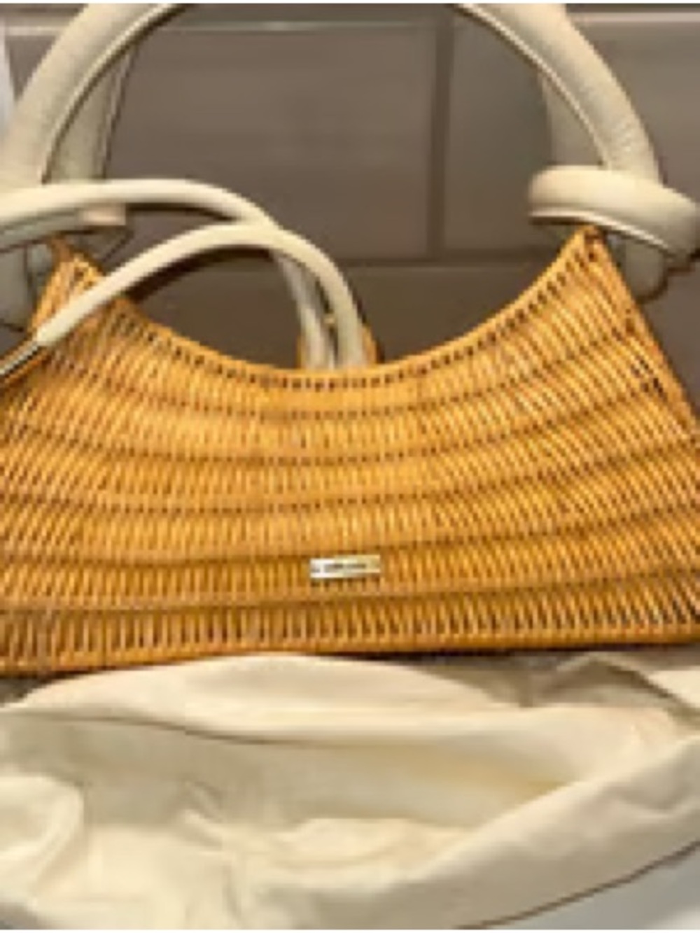 Cult Gaia Rattan Top Handle Shoulder Bag - Picture 3 of 12